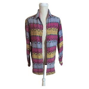 VTG Kikomo Southwestern Lightweight Shacket Shirt